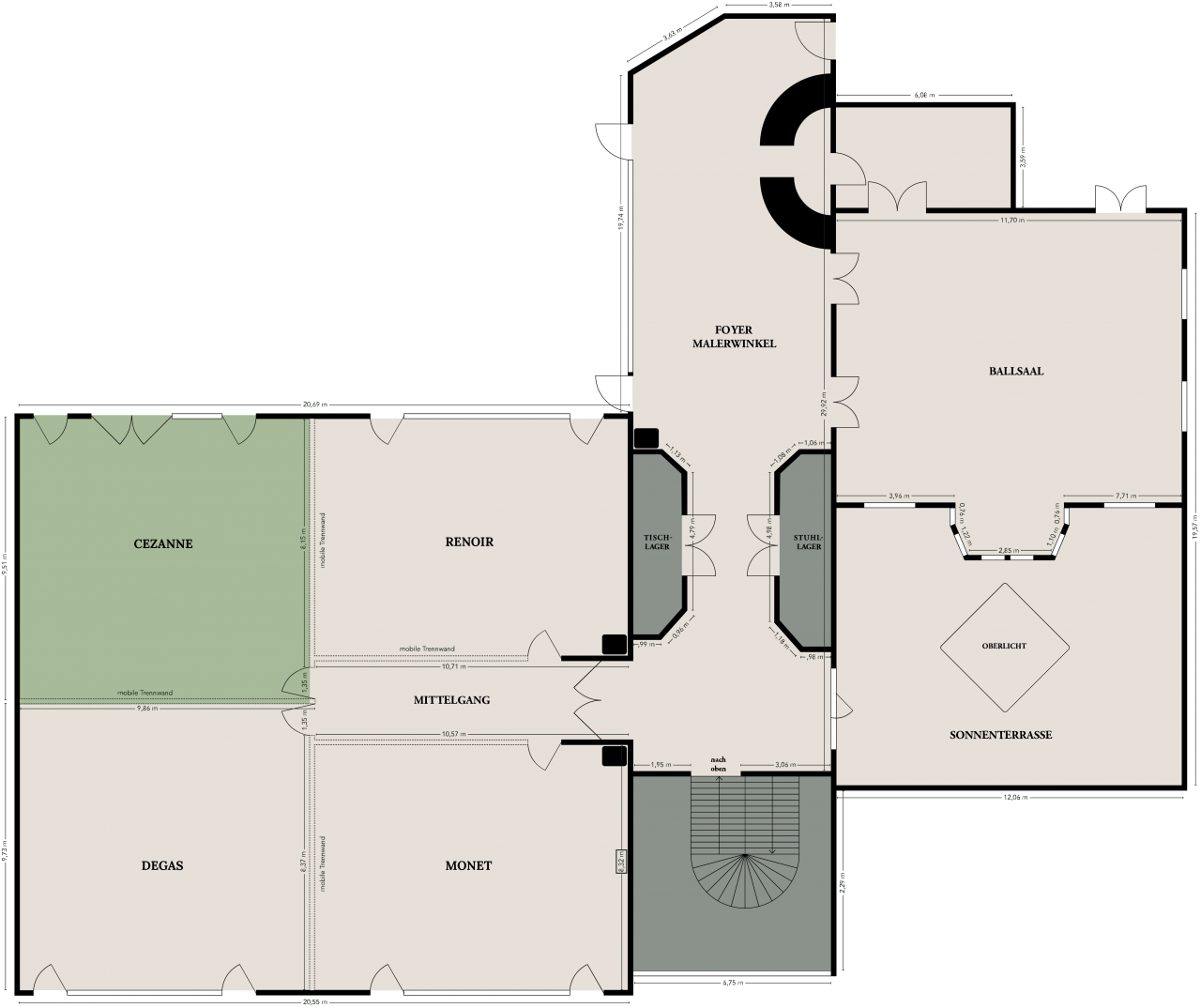 
Cezanne
Bis 80 Personen | 100 m²

