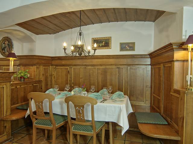 Sitzecke im Restaurant Spitzweg in Miesbach